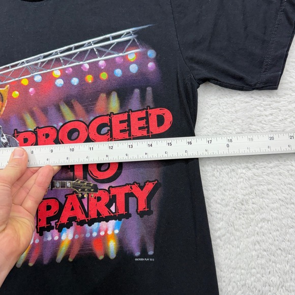 Toby Keith Unofficial Proceed To Party Tour T Shirt Black Screen Play 2012 Small - Picture 6 of 8